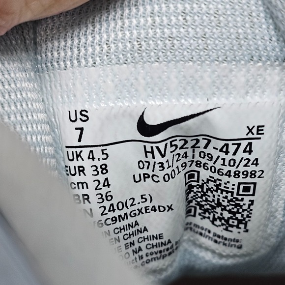 Nike Air Zoom Pegasus 41 Glacier Blue Walking Shoes Women's 7 - Picture 7 of 8